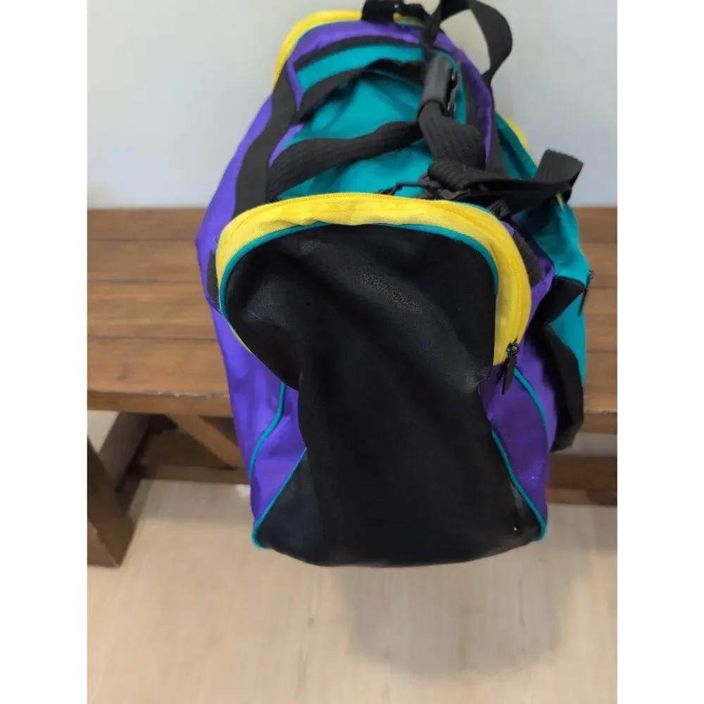 LA GEAR Vintage 80s 90s Retro Neon Gym Duffel Travel Bag
